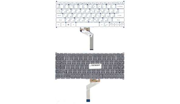 Клавіатура для ноутбука Acer Aspire Swift 7 SF713-51, White, No Frame, RU