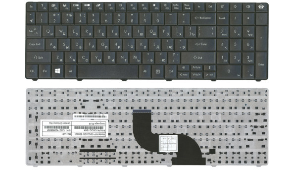 Клавіатура для ноутбука Acer Gateway (E1) Black, RU