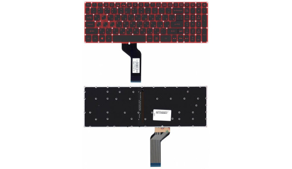 Клавиатура для ноутбука Acer Nitro 5 AN515-51 с подсветкой (Light), Black, RU