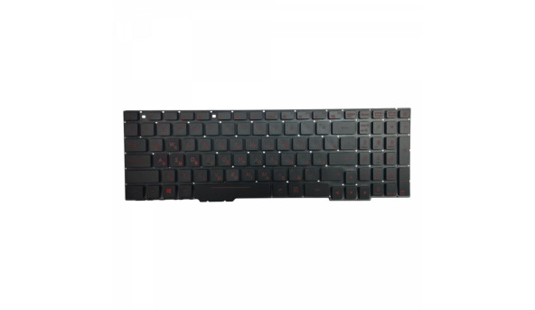 Клавиатура для ноутбука Asus (GL753 FX553VD) Black с красной подсветкой (Light), RU