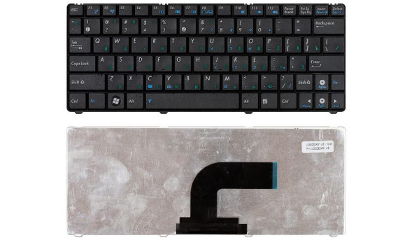 Клавіатура для ноутбука Asus EEE PC 1101 1101HA N10 N10E N10J Black, RU