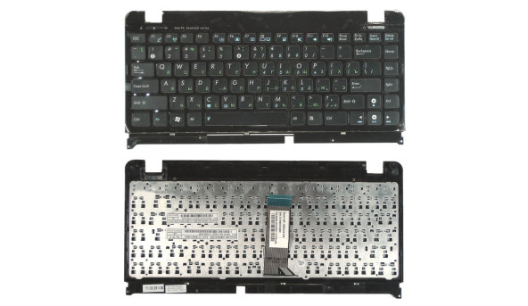 Клавіатура для ноутбука Asus EEE PC 1201, 1215, 1225, U20, VX6 Eee PC Lamborghini Black, (Black Frame) RU