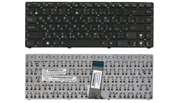 Клавіатура для ноутбука Asus EEE PC 1201, 1215, 1225, U20, VX6 Eee PC Lamborghini Black, (No Frame) RU