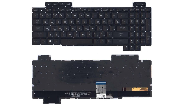 Клавиатура для ноутбука Asus ROG Strix SCAR Edition GL503VS с подсветкой (White Light), Black, (No Frame) RU