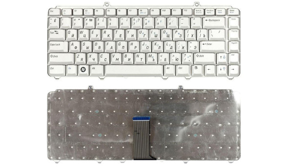 Клавиатура для ноутбука Dell Inspiron (1420, 1525, 1540) Vostro ( 1400, 1500) Silver, RU/EN