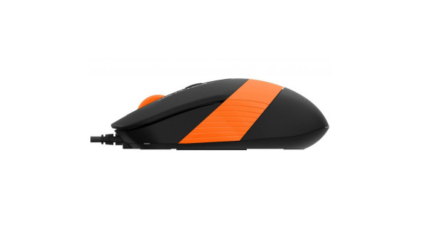 Мишка A4-Tech Fstyler FM10S, 4 кн., 1600 dpi, безшумна, USB,помаранчева - 570818