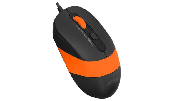 Мишка A4-Tech Fstyler FM10S, 4 кн., 1600 dpi, безшумна, USB,помаранчева - 570818