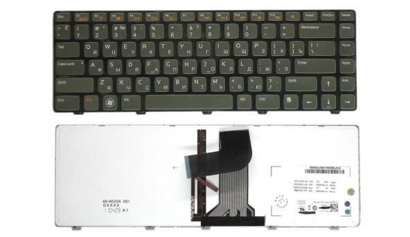 Клавиатура для ноутбука Dell Inspiron (3420, 3520, 5420, 5520, 7420, 7520, M4040, M4110, M5040, M5050, N311Z, N4050, N4110, N411Z, N4120, N5040, N5050) Vostro (1440, 1445, 1450, 1540, 1550, 2520, 3350, 3450, 3460, 3550, 3555, 3560, V131) XPS (L502X) с под
