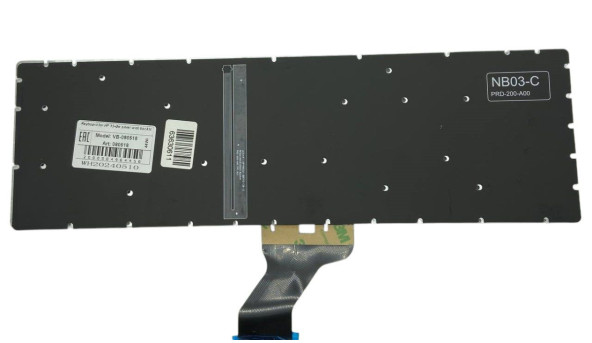 Клавіатура для ноутбука HP (15-dw0000) з підсвіткою (Light), Silver, (No Frame) RU