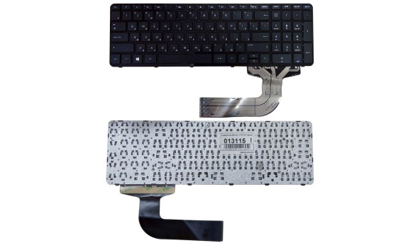 Клавиатура для ноутбука HP Pavilion (17-F, 15-P) Black, (Black Frame) RU