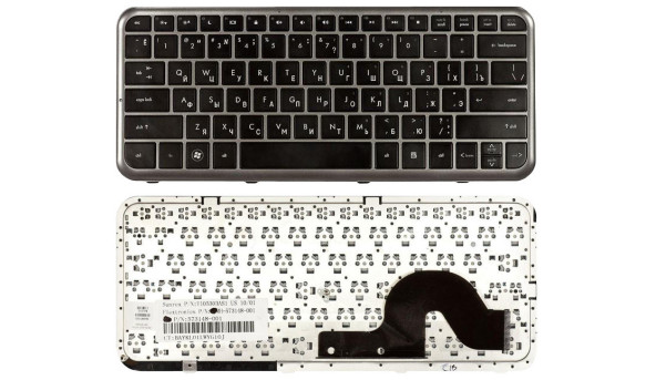 Клавіатура для ноутбука HP Pavilion (DM3-1000) Black, (Gray Frame) RU
