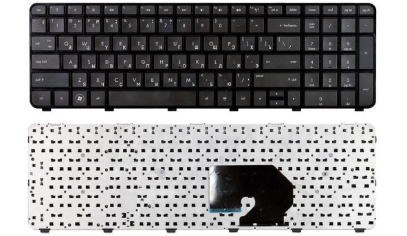 Клавиатура для ноутбука HP Pavilion DV7-6000 Black, (Black Frame) RU