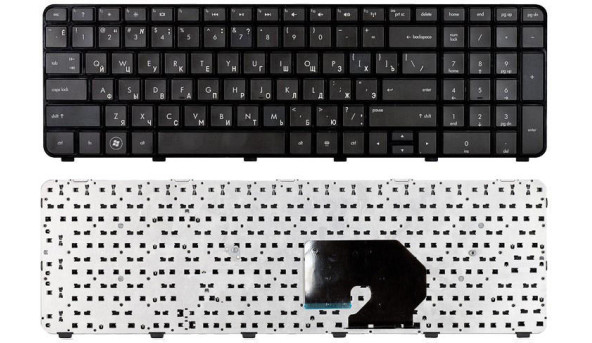 Клавіатура для ноутбука HP Pavilion DV7-6000 Black, (Black Frame) RU