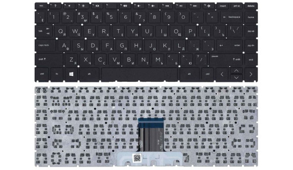 Клавиатура для ноутбука HP Pavilion x360 14-cd0000 Black, (No Frame) RU
