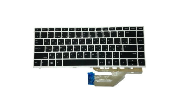 Клавіатура для HP ProBook (430 G5) Silver, (Silver Frame), RU