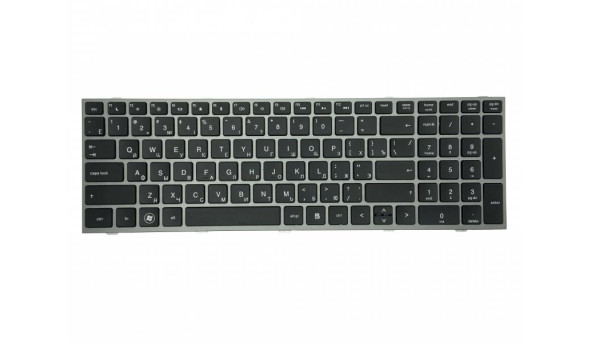 Клавиатура для ноутбука HP ProBook 4540s, 4545s, 4730s  Black, (Gray Frame) RU