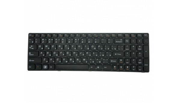Клавіатура для ноутбука Lenovo IdeaPad G500, G505, G510, G700, G710, Black, (Black Frame) RU