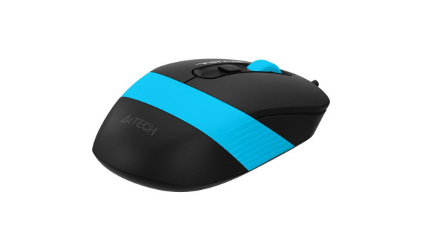 Мишка A4-Tech Fstyler FM10S, 4 кн., 1600 dpi, безшумна, USB, синя - 570968