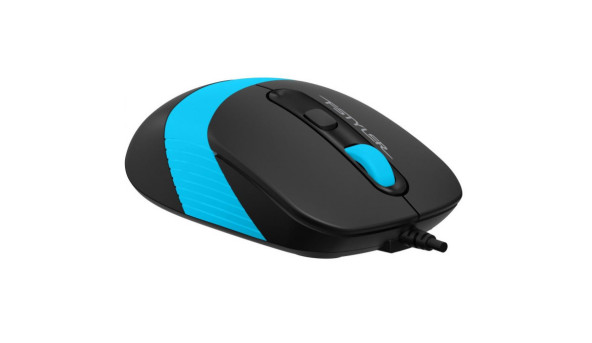 Мишка A4-Tech Fstyler FM10S, 4 кн., 1600 dpi, безшумна, USB, синя - 570968