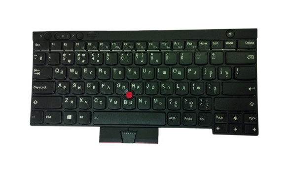 Клавіатура для ноутбука Lenovo ThinkPad (T430, T430I, X230, T530, L430, L530) з указкою (Point Stick) Чорна, Чорна рамка, RU