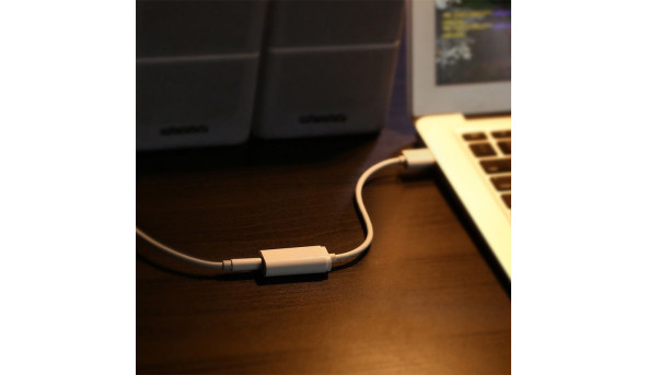 Звукова карта USB AUX jack, TRRS (Mic & Ear), ALC4042 Ugreen Біла US206