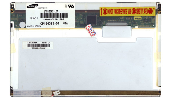 Матриця для ноутбука 10,1", Normal (стандарт), 30 pin широкий (зверху праворуч), 1280x768, Лампова (1 CCFL), без кріплень, глянсова, Samsung, LTN106W2-L01