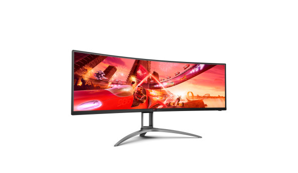 TFT 48.8" AOC AGON AG493QCX, D-FHD, VA, 144Гц, вигнутий, HDMIx2, DP, USB-hub, HAS, колонки, чорн. - 571122