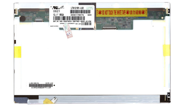 Матриця для ноутбука 12,1", Normal (стандарт), 20 pin (зверху праворуч), 1280x800, Лампова (1 CCFL), без кріплень, матова, Samsung, LTN121W1-L02