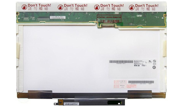 Матриця для ноутбука 12,1", Normal (стандарт), 20 pin (зверху праворуч), 1280x800, Світлодіодна (LED), без кріплень, глянсова, AU Optronics (AUO), B121EW07 V.1