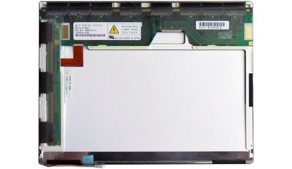 Матриця для ноутбука 12,1", Normal (стандарт), 40 pin (зверху праворуч), 1024x768, Лампова (1 CCFL), без кріплень, матова, Mitsubishi, AA21XG01, AA21XG01