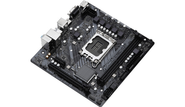 ASRock H610M-HDV (1700/H610, 2*DDR4, 1xPCIex16, HDMI/DVI/VGA, 4xSATAІІІ, GLan, 7.1ch, mATX) - 571169