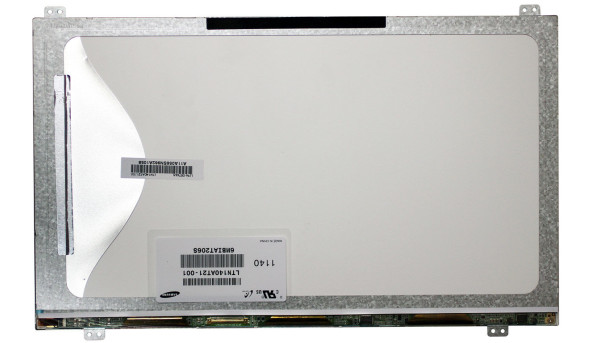 Матрица для ноутбука 14,0", Slim (тонкая), 40 pin (снизу слева), 1366x768, Светодиодная (LED), ушки верх/низ, матовая, Samsung, LTN140AT21-001