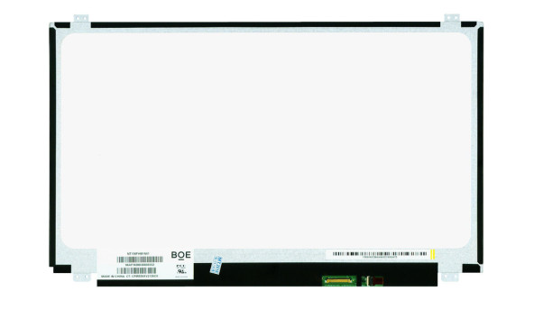 Матрица для ноутбука 15,6", Slim (тонкая), 30 pin eDP (снизу справа), 1920x1080, Светодиодная (LED), крепления сверху\снизу, матовая, BOE-Hydis, NT156FHM-N41