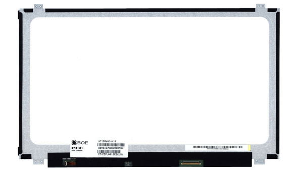 Матрица для ноутбука 15,6", Slim (тонкая), 40 pin (снизу справа), 1366x768, Светодиодная (LED), крепления сверху\снизу, глянцевая, BOE-Hydis, NT156WHM-N10