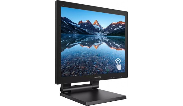 TFT 17" Philips 172B9TL, сенсорний (10 д.), 5:4, 1280 x 1024, VGA, DVI-D, HDMI, DP, USB-Hub, HAS, - 571281