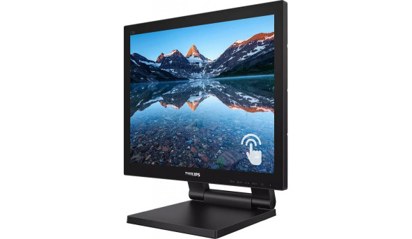 TFT 17" Philips 172B9TL, сенсорний (10 д.), 5:4, 1280 x 1024, VGA, DVI-D, HDMI, DP, USB-Hub, HAS, - 571281