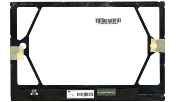 Матрица для планшета 10.1", Slim (тонкая), 40 pin (снизу слева), 1280x800, Светодиодная (LED), без крепления, глянцевая, Samsung, LTL101AL02 T01