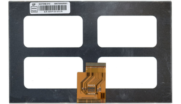 Матрица для планшета 7", Slim (тонкая), 40 pin (снизу по центру), 1024x600, Светодиодная (LED), без креплений, глянцевая, CMO-Innolux, EJ070NA-01C