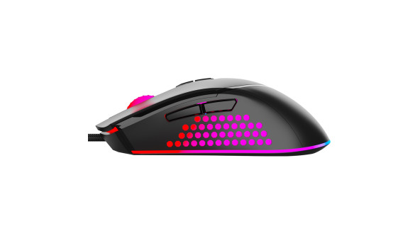 Мишка Sandberg Azazinator Mouse 6400 RGB, ігрова, 6400dpi., 7кн.Huano чорна - 571384