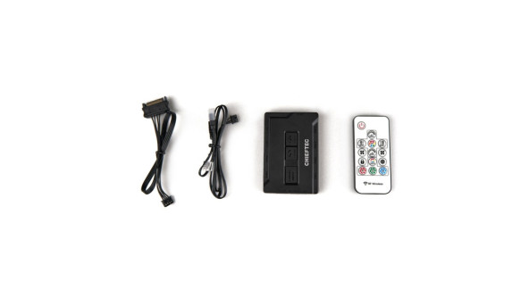 Корпус Chieftec SCORPION 4 GL-04B-OP 4x120mm A-RGB, ATX, без БЖ, Black - 571390