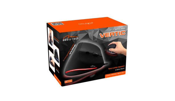 Мишка Media-Tech VERTIC, 4кн., 3200dpi, чорна - 571427