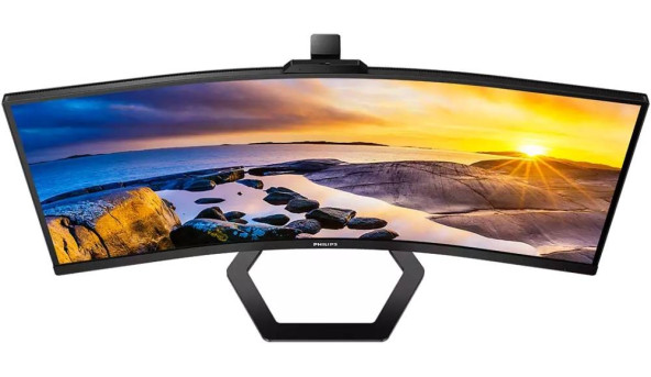 TFT 34" Philips 34E1C5600HE, WQHD, VA, sRGB 123,24%, 100Гц, 1мс, HDMI, DP, USB-C, webcam, HAS, кол - 571451