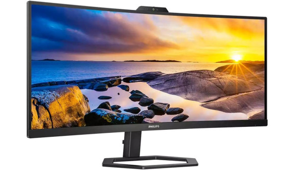 TFT 34" Philips 34E1C5600HE, WQHD, VA, sRGB 123,24%, 100Гц, 1мс, HDMI, DP, USB-C, webcam, HAS, кол - 571451