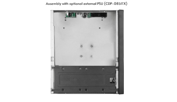 Корпус Chieftec COMPACT IX-06B-OP mATX, без БЖ, SLIM FF - 571498