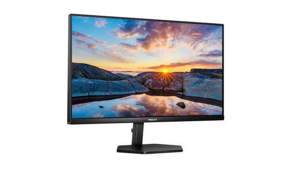 TFT 23.8" Philips 24E1N3300A, FHD, IPS, 75Гц, 1 мс, HDMI, USB-C, USB-hub, колонки, чорний - 571528