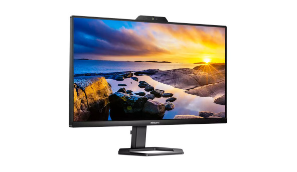 TFT 23.8" Philips 24E1N5300HE, FHD, IPS, 75Гц, 1 мс, HDMI, DP, USB-C, webcam, USB-hub, HAS, колонки - 571531