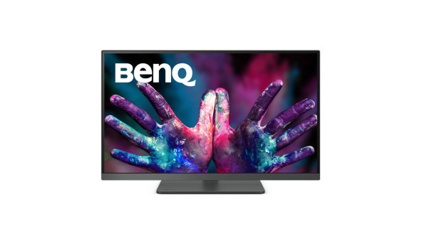 TFT 27" BenQ PD2705U, 4K UHD, IPS, 99% sRGB, HDMI, DP, USB-C, USB-hub, HAS, колонки, темно-сірий - 571628