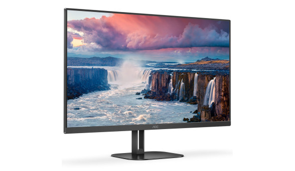 TFT 23.8" AOC 24V5CE/BK, IPS, 119% sRGB, 75Гц, 1 мс, HDMI, USB-C, USB-hub, кол, чорний - 571638