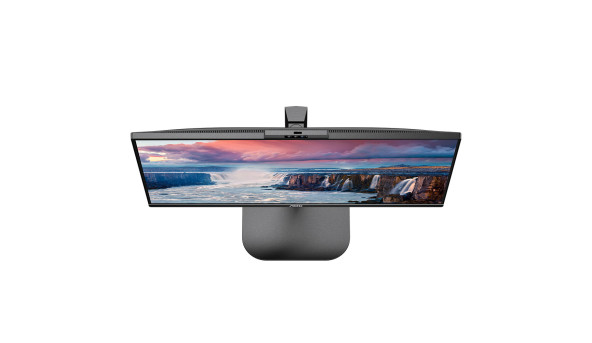 TFT 23.8" AOC 24V5CW/BK, FHD, IPS, 75Гц, 1 мс, HDMI, DP, USB-C, webcam, USB-hub, HAS, Pivot, колонки - 571642