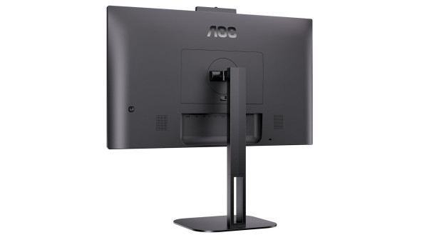 TFT 23.8" AOC 24V5CW/BK, FHD, IPS, 75Гц, 1 мс, HDMI, DP, USB-C, webcam, USB-hub, HAS, Pivot, колонки - 571642